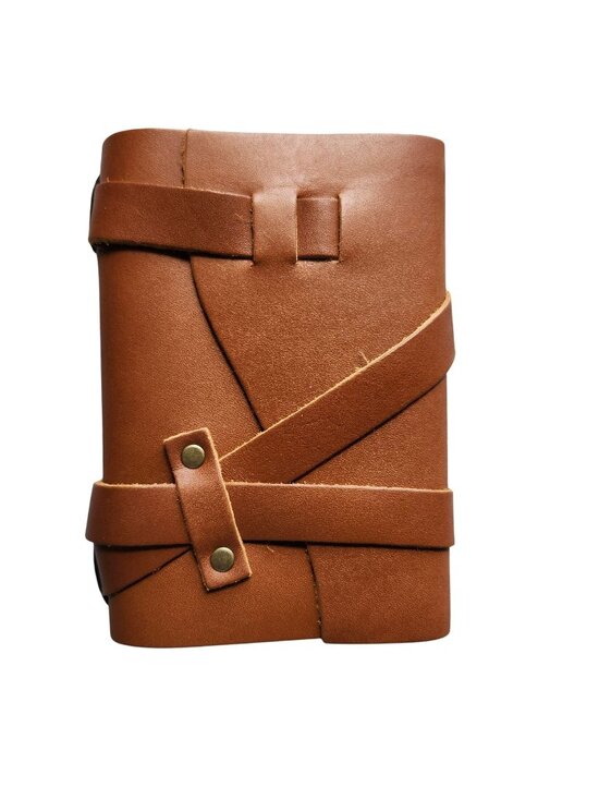 Portland Leather Other - Portland Leather Unisex Small Wrap Journal Honey Leather Refillable Strap
